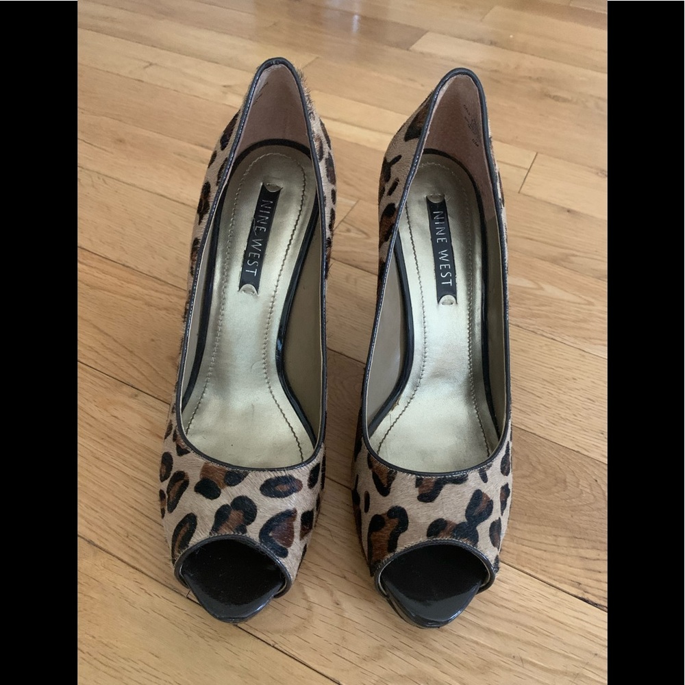 Leopard print stilettos